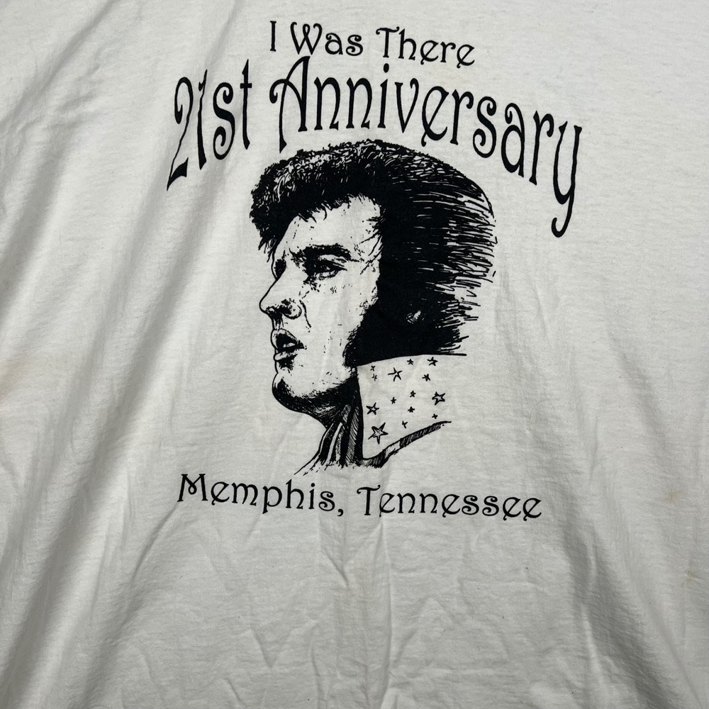 Vintage Elvis Presley 21st Anniversary Memphis‎ Tennessee T Shirt XL - Picture 4 of 11